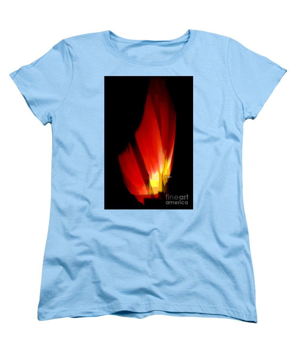 Women's T-Shirt (Standard Cut) - Abstract Poinsettia