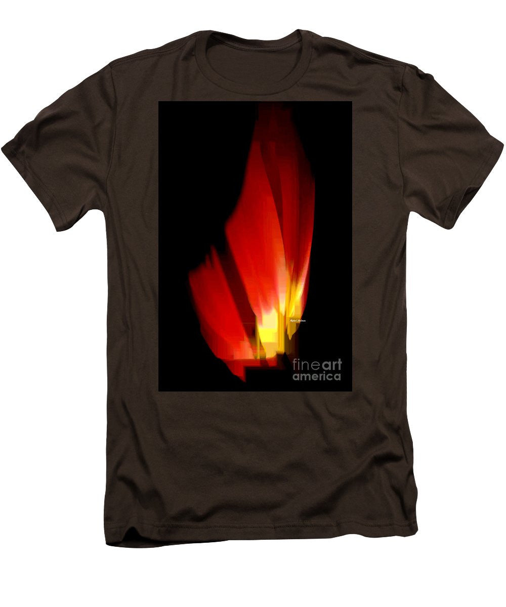 Men's T-Shirt (Slim Fit) - Abstract Poinsettia