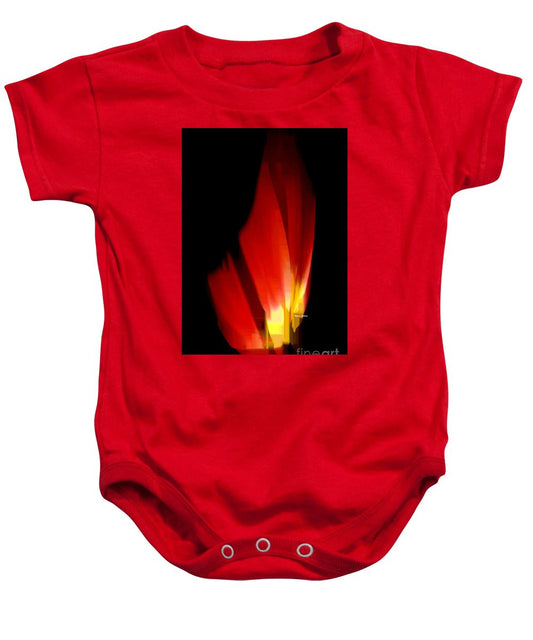 Baby Onesie - Abstract Poinsettia