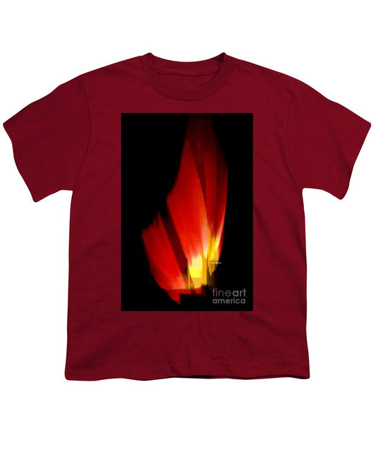 Youth T-Shirt - Abstract Poinsettia