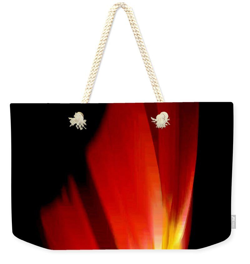 Sac fourre-tout de week-end - Poinsettia abstrait