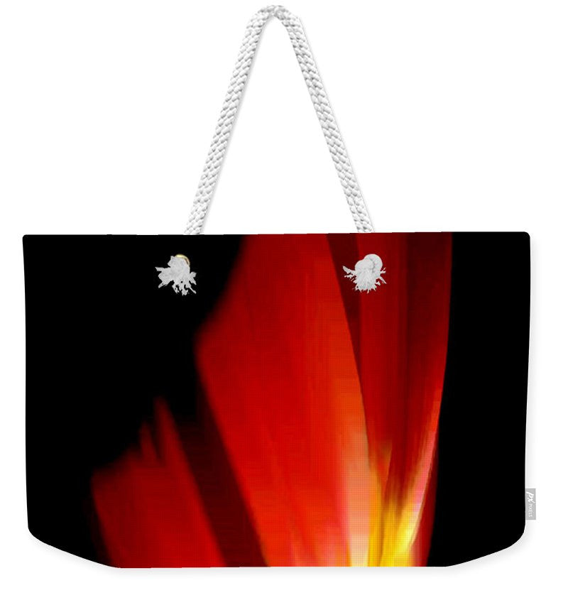 Sac fourre-tout de week-end - Poinsettia abstrait