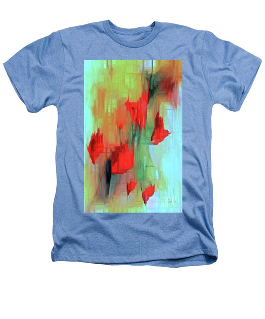 Heathers T-Shirt - Abstract Red Flowers