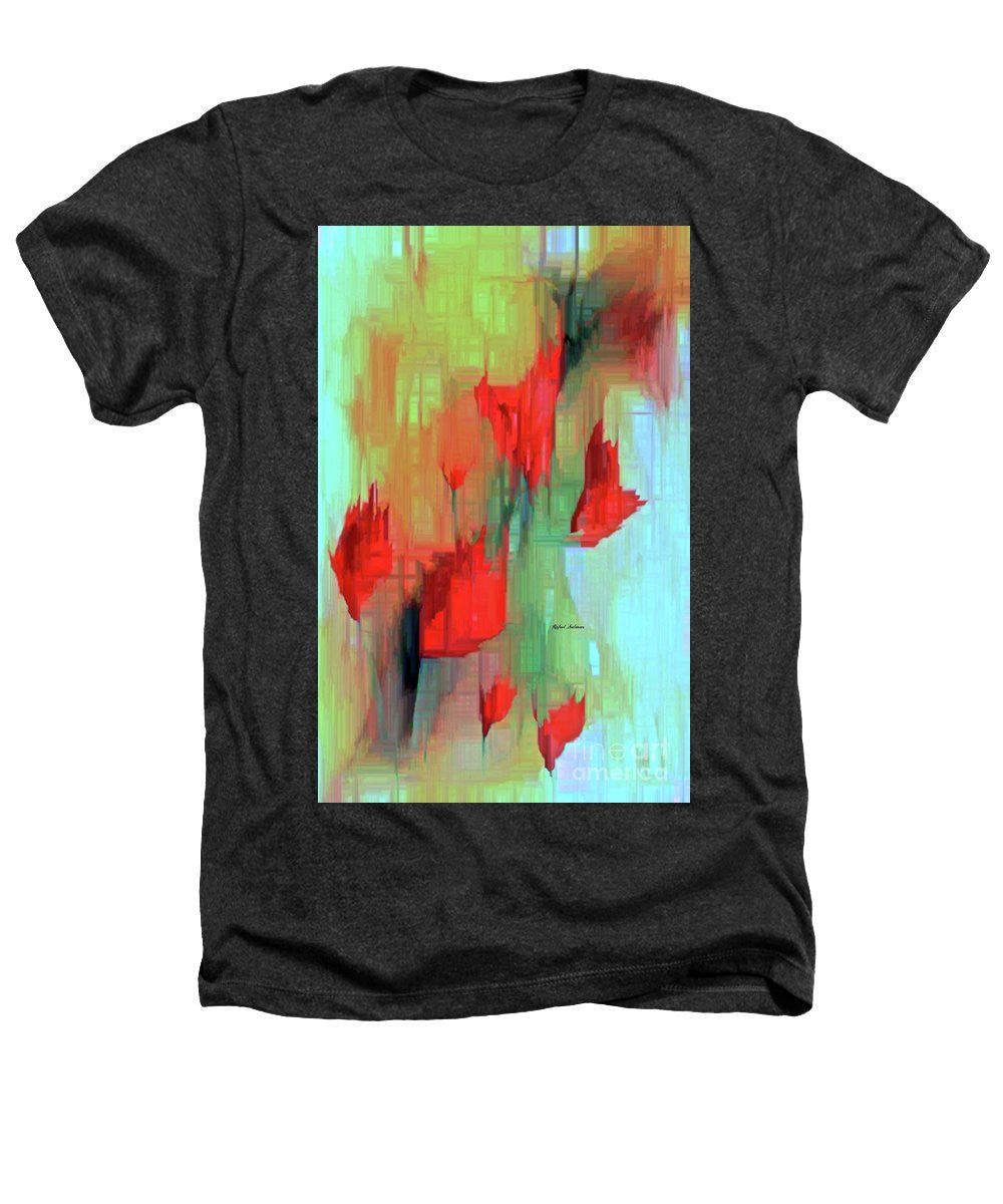 Heathers T-Shirt - Abstract Red Flowers