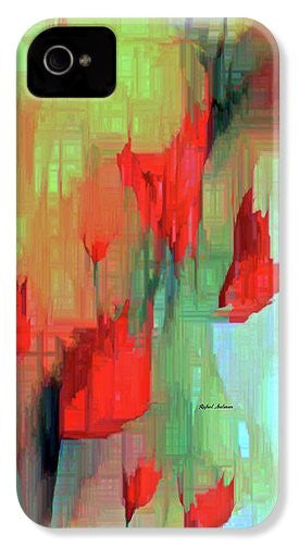 Phone Case - Abstract Red Flowers