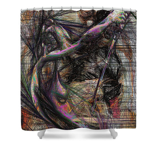 Shower Curtain - Abstract Sketch 1334