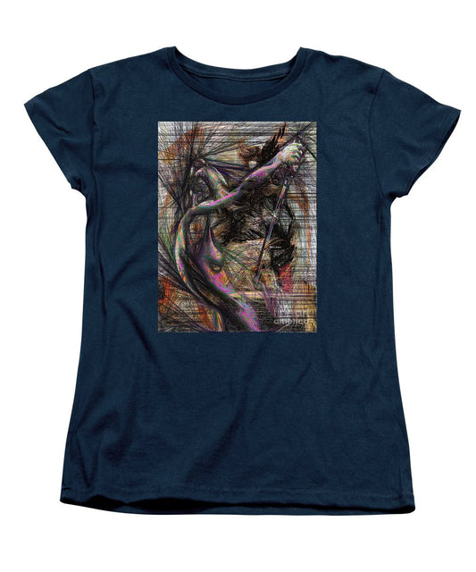 Women's T-Shirt (Standard Cut) - Abstract Sketch 1334