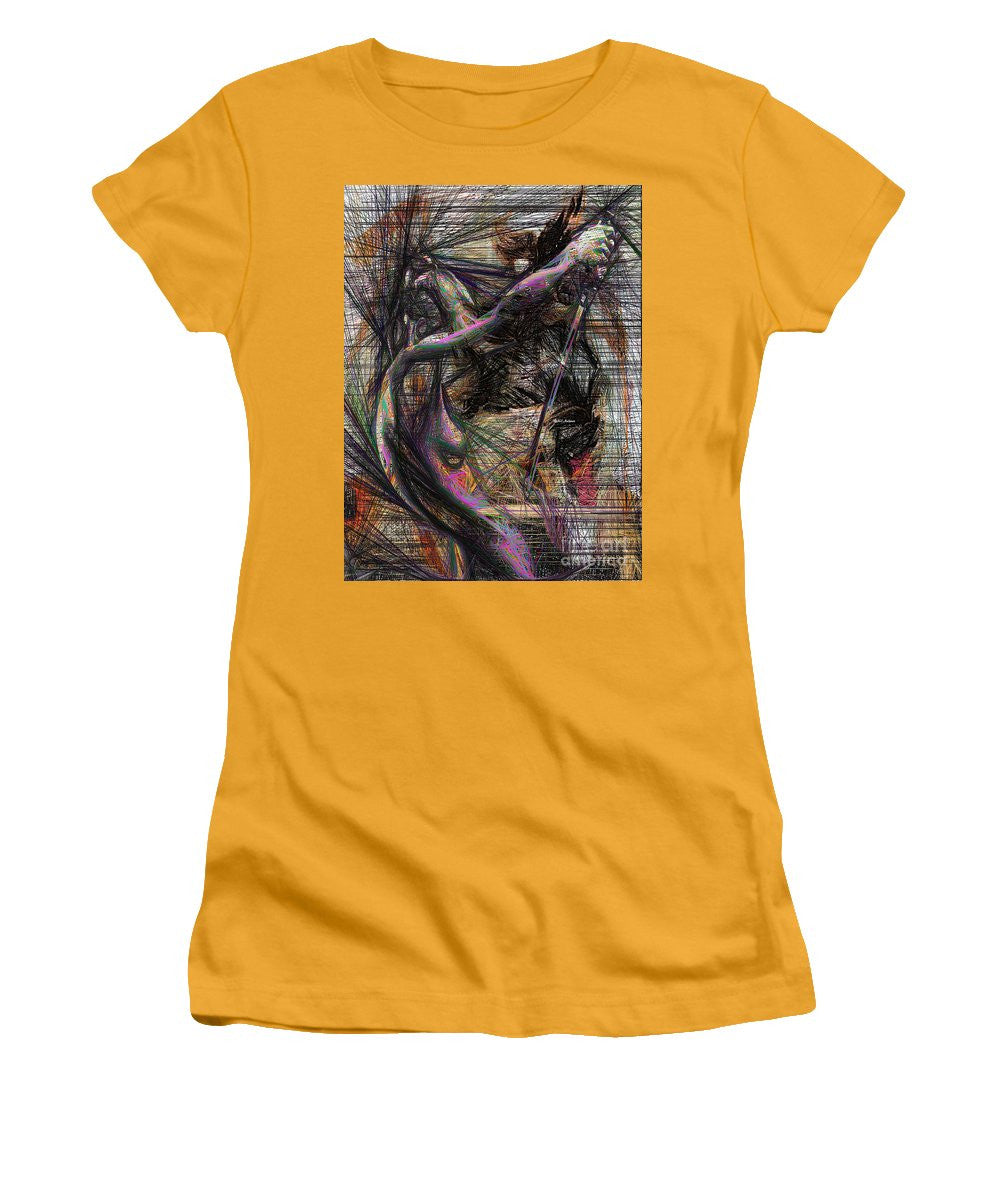 Women's T-Shirt (Junior Cut) - Abstract Sketch 1334