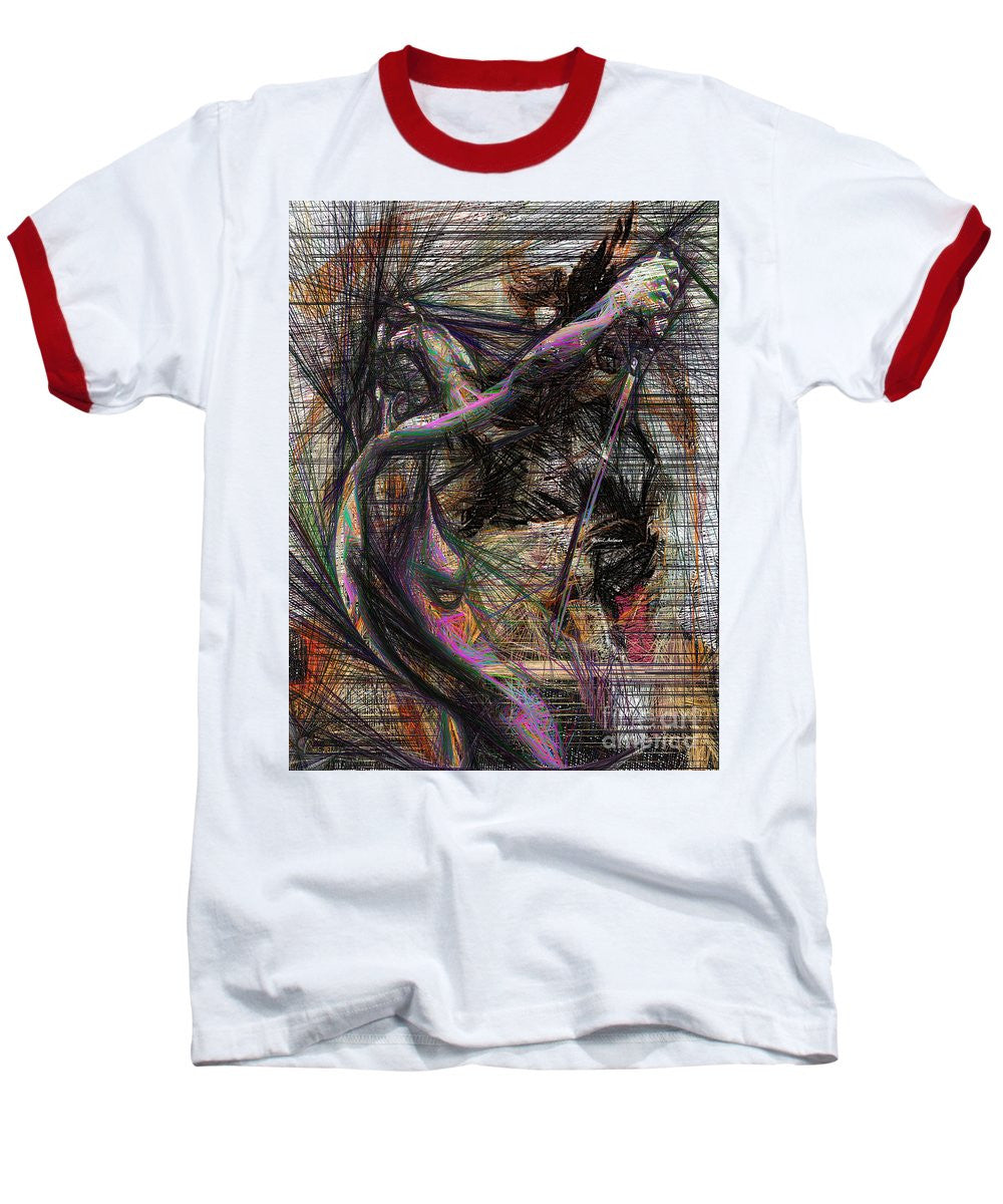 Baseball T-Shirt - Abstract Sketch 1334