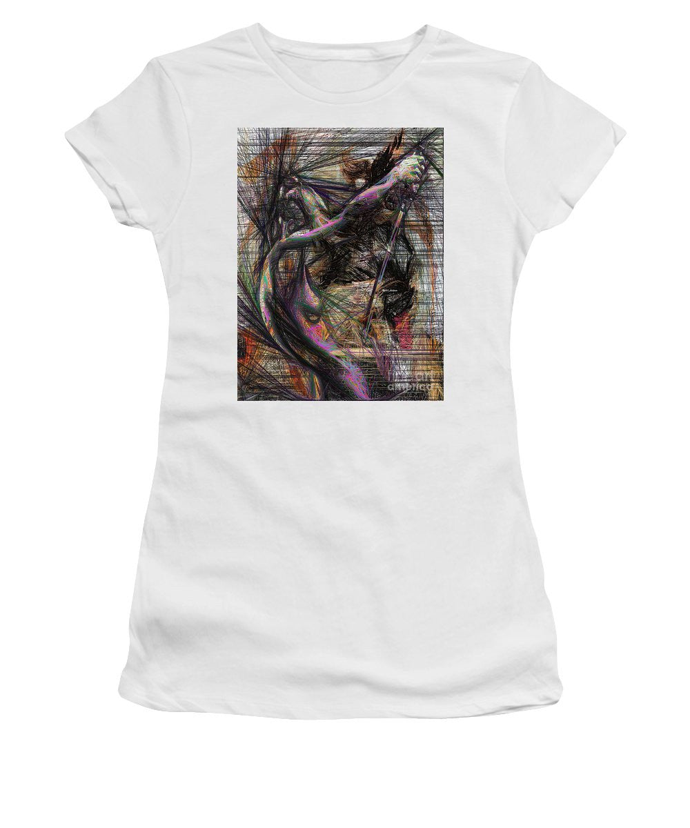 Women's T-Shirt (Junior Cut) - Abstract Sketch 1334