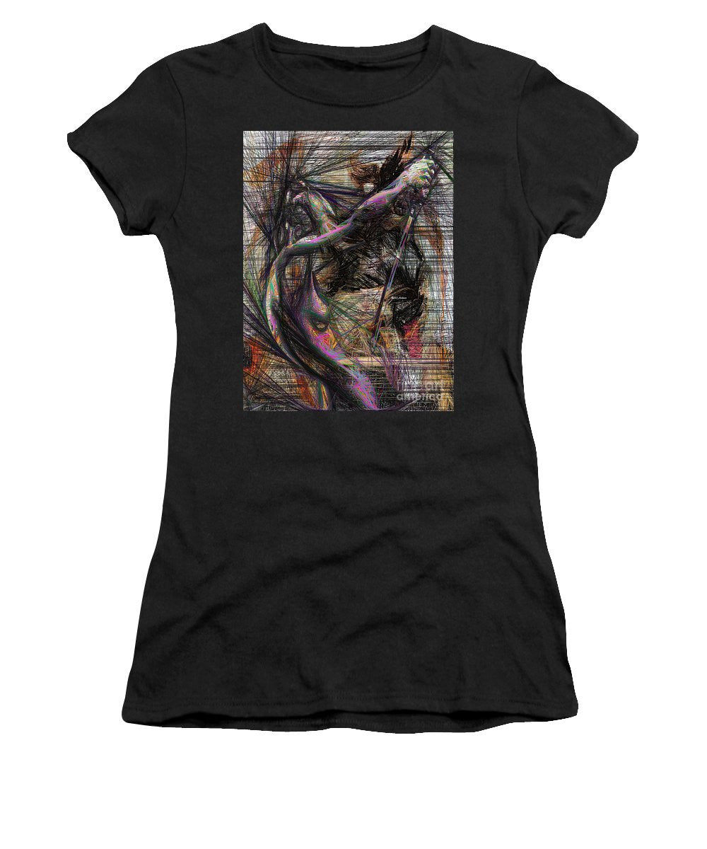 Women's T-Shirt (Junior Cut) - Abstract Sketch 1334