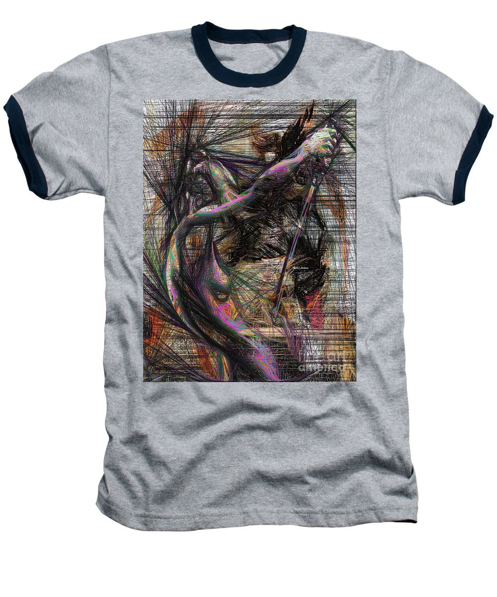 Baseball T-Shirt - Abstract Sketch 1334