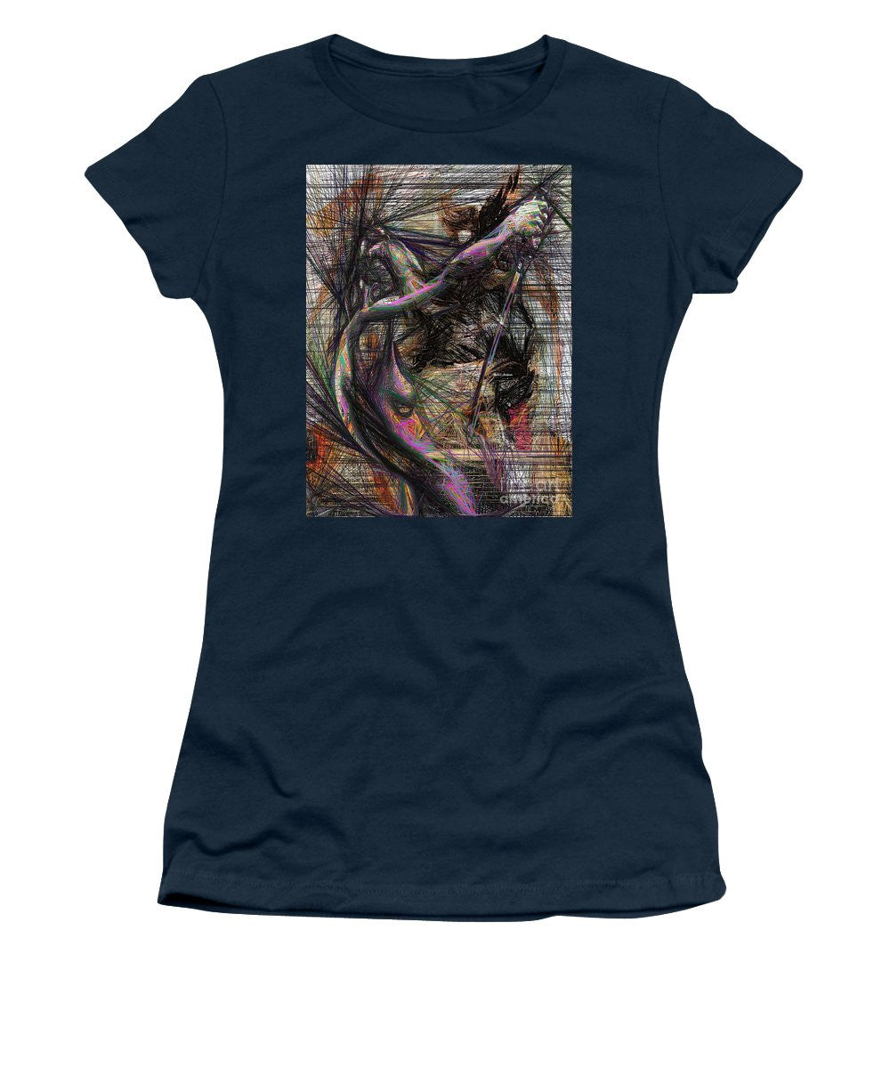 Women's T-Shirt (Junior Cut) - Abstract Sketch 1334