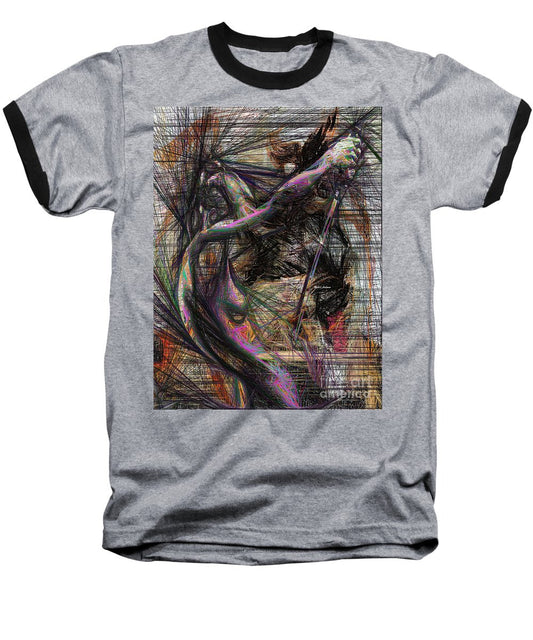 Baseball T-Shirt - Abstract Sketch 1334