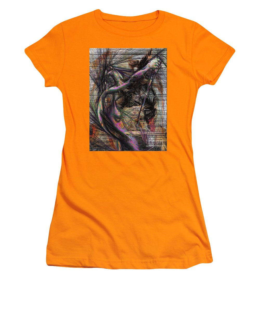 Women's T-Shirt (Junior Cut) - Abstract Sketch 1334