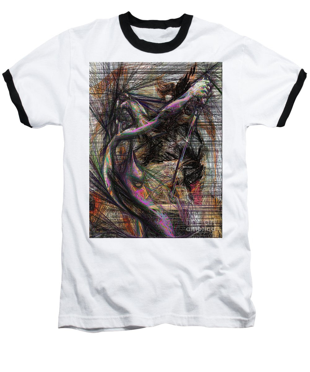 Baseball T-Shirt - Abstract Sketch 1334