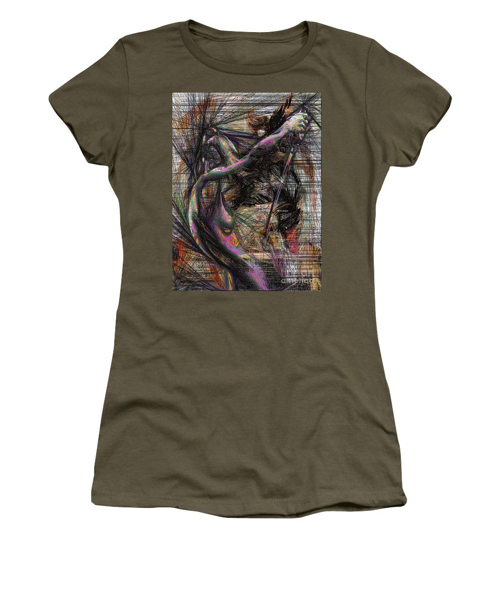 Women's T-Shirt (Junior Cut) - Abstract Sketch 1334