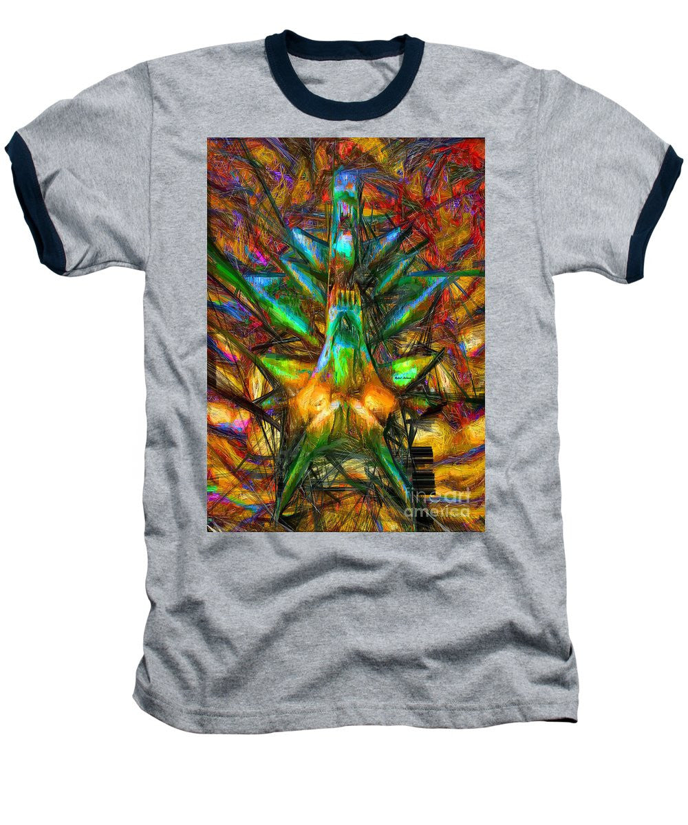 Baseball T-Shirt - Abstract Sketch 1340