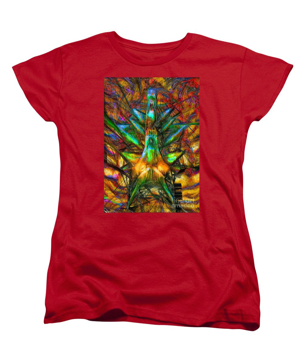 Women's T-Shirt (Standard Cut) - Abstract Sketch 1340