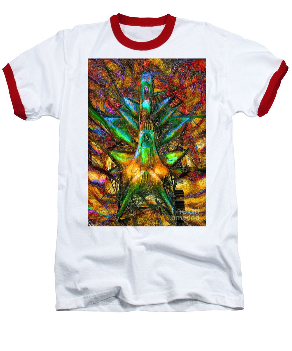 Baseball T-Shirt - Abstract Sketch 1340