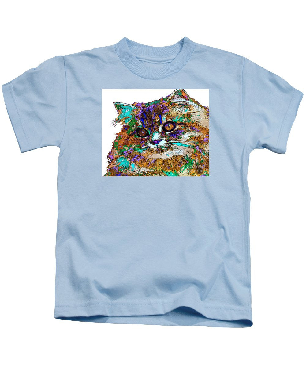 T-shirt pour enfant - Adèle la chatte. Série Pet