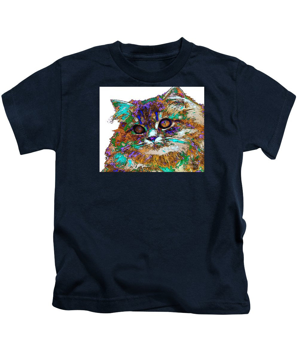 T-shirt pour enfant - Adèle la chatte. Série Pet