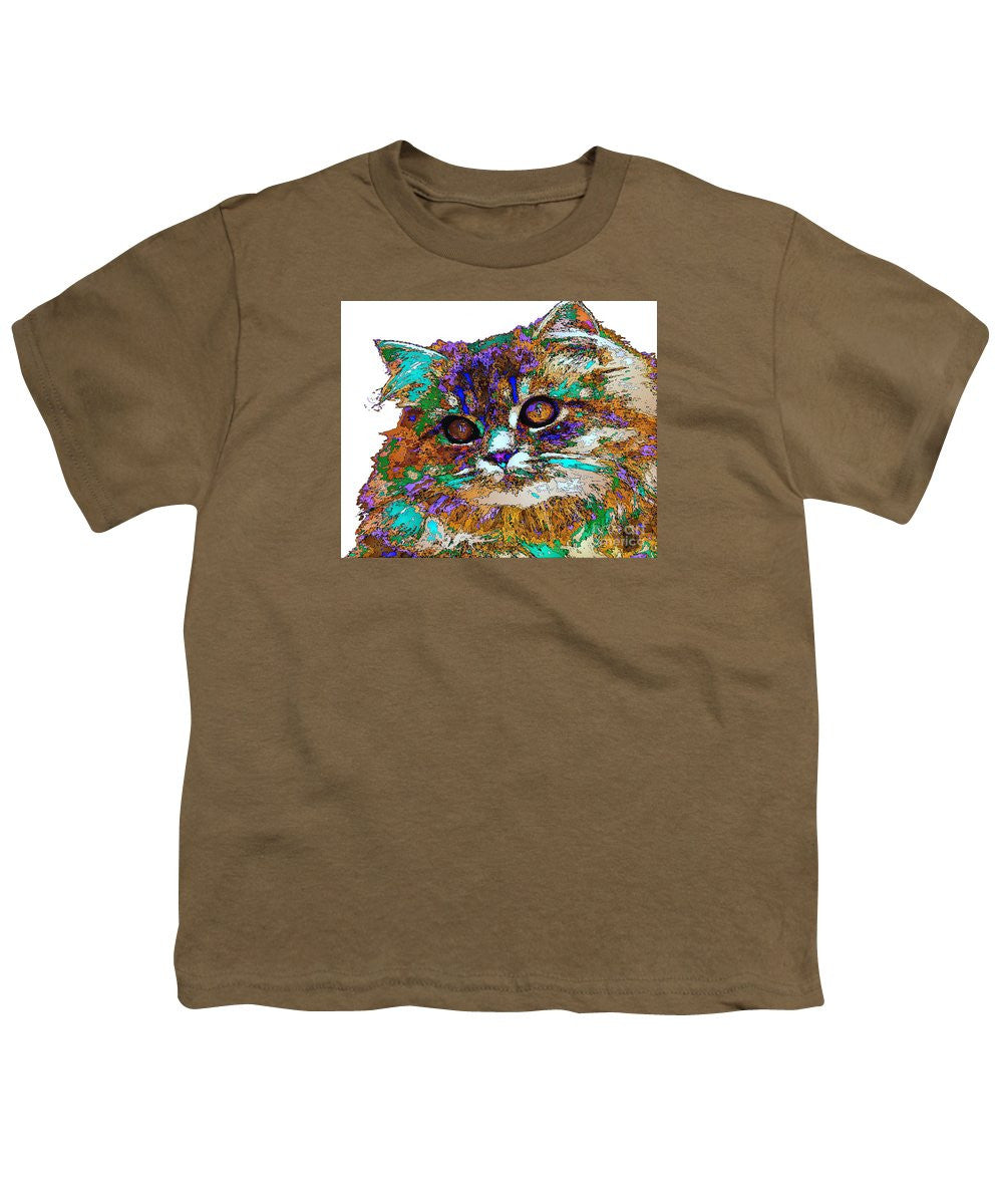 Youth T-Shirt - Adele The Cat. Pet Series