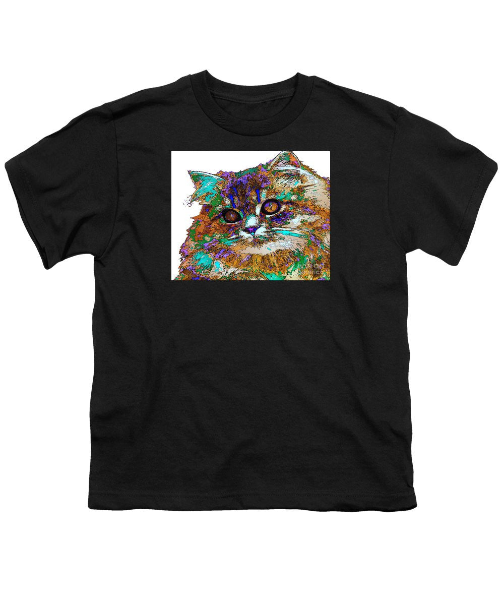 Youth T-Shirt - Adele The Cat. Pet Series