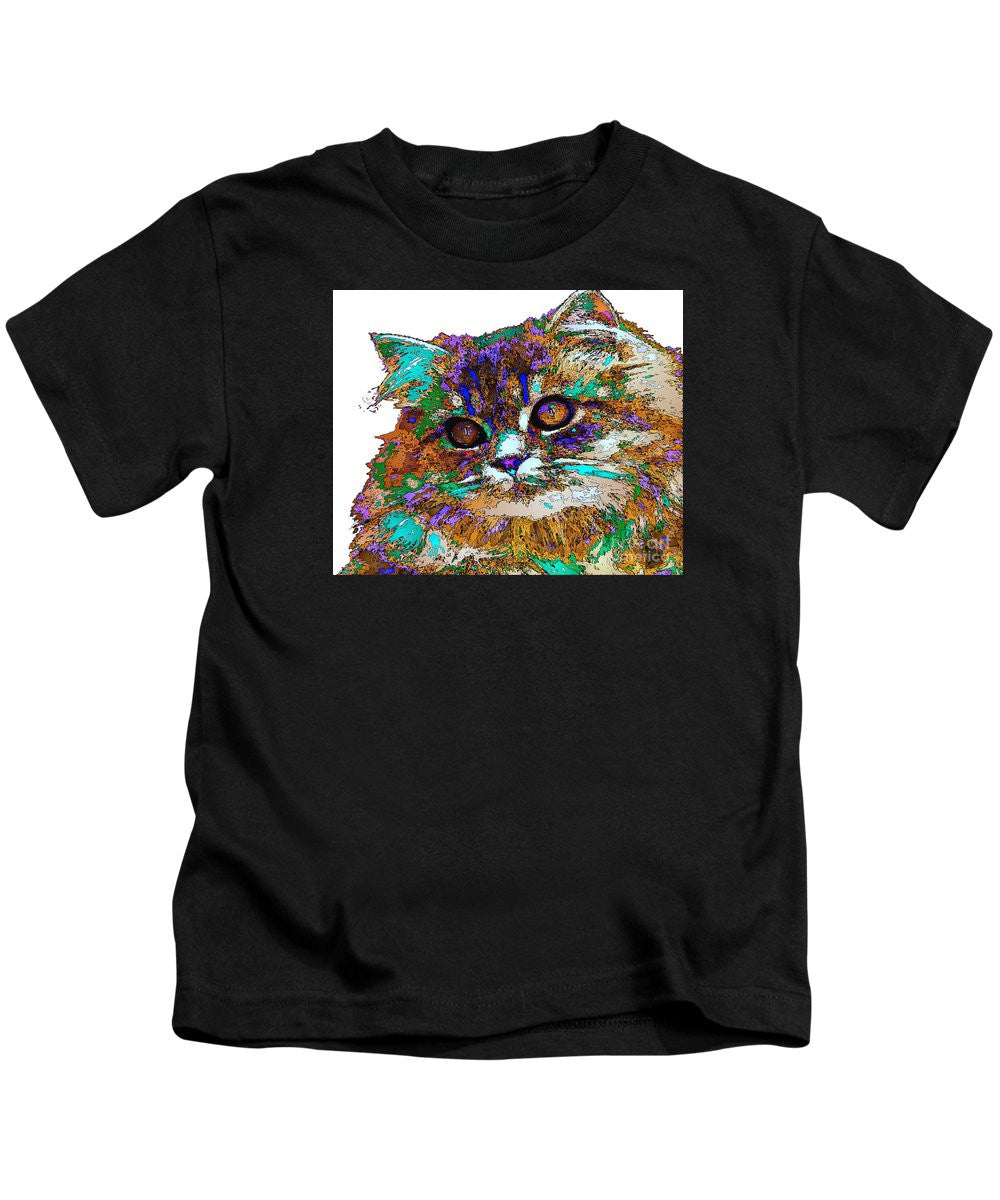 T-shirt pour enfant - Adèle la chatte. Série Pet