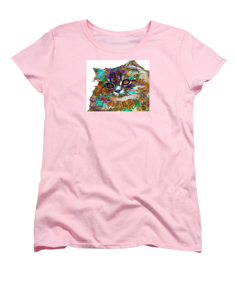 Women's T-Shirt (Standard Cut) - Adele The Cat. Pet Series