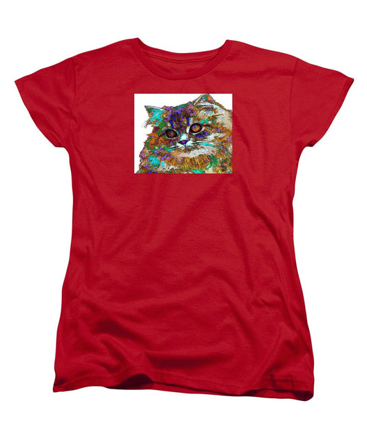 Women's T-Shirt (Standard Cut) - Adele The Cat. Pet Series