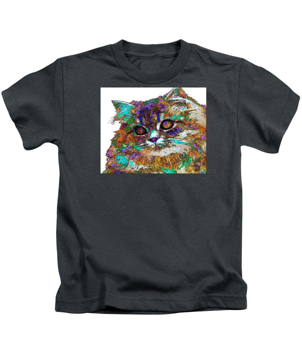 T-shirt pour enfant - Adèle la chatte. Série Pet