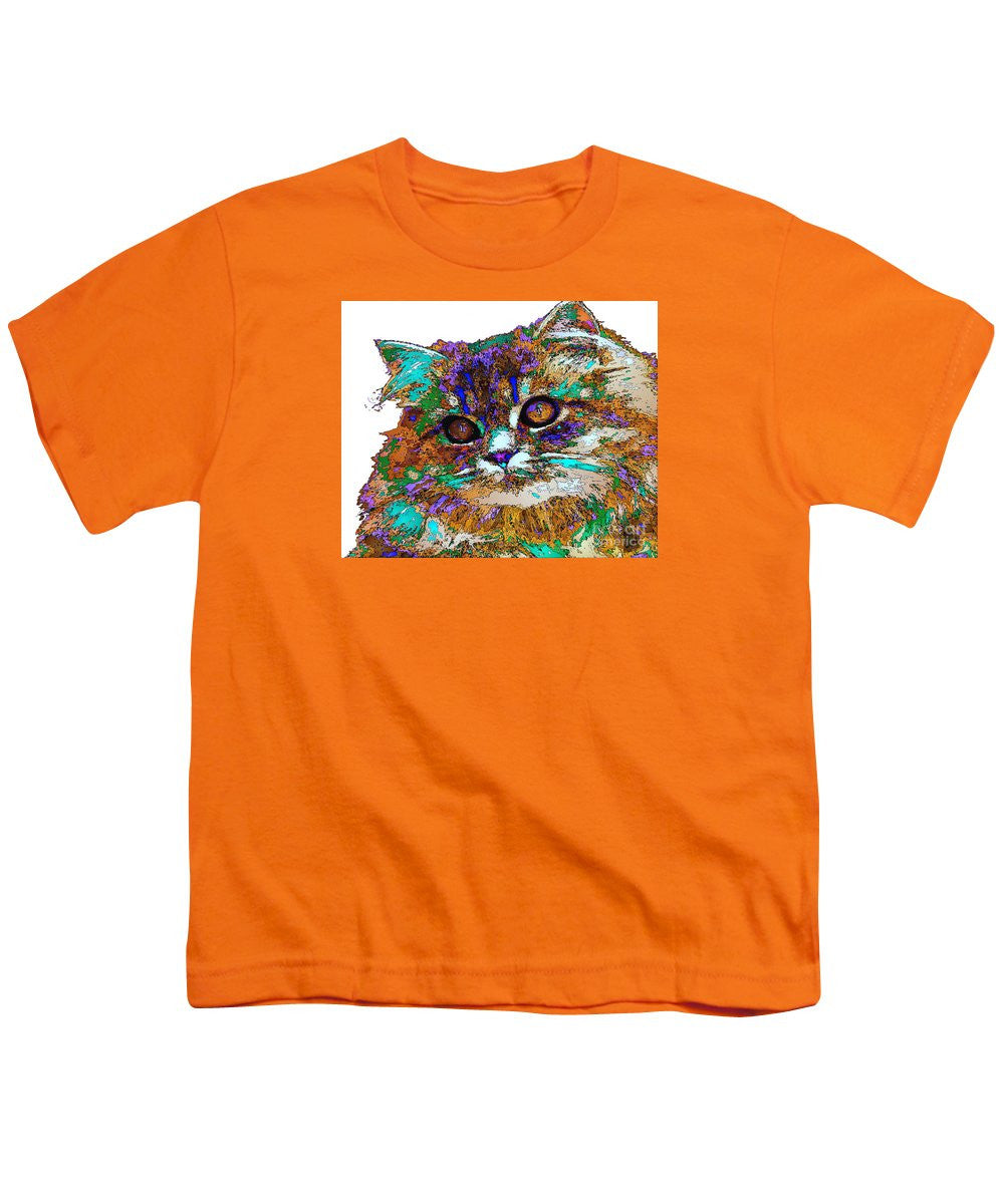 Youth T-Shirt - Adele The Cat. Pet Series