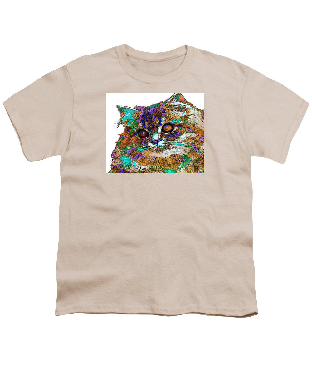 Youth T-Shirt - Adele The Cat. Pet Series