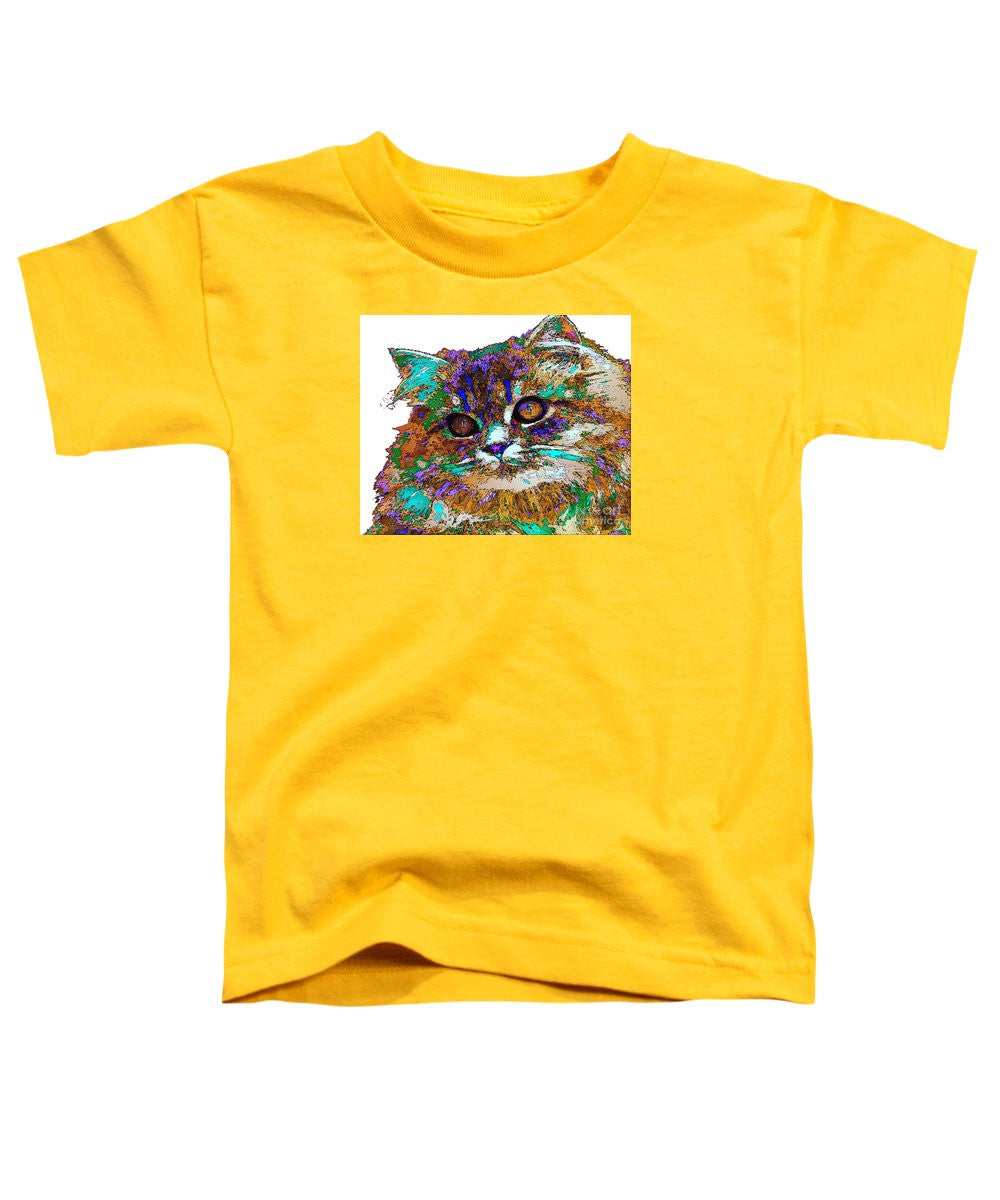 T-shirt pour tout-petits - Adèle la chatte. Série Pet