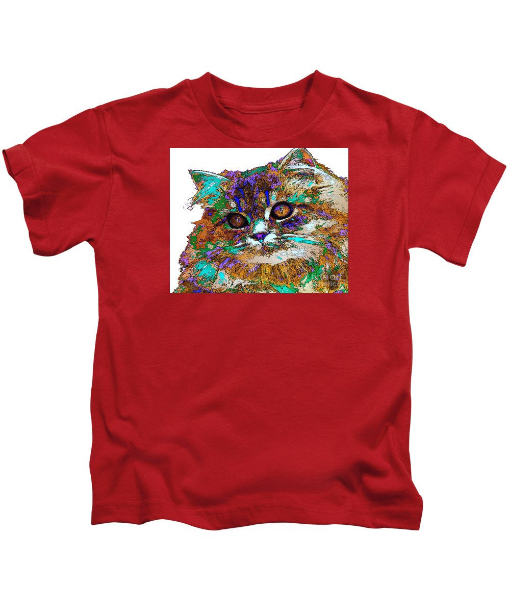 T-shirt pour enfant - Adèle la chatte. Série Pet