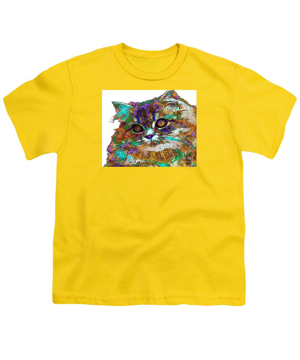 Youth T-Shirt - Adele The Cat. Pet Series