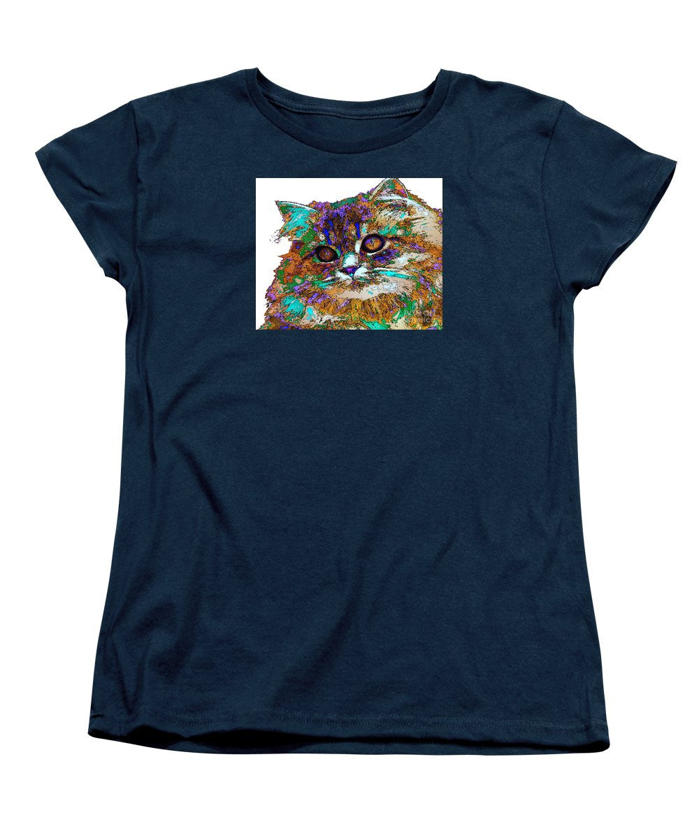 Women's T-Shirt (Standard Cut) - Adele The Cat. Pet Series