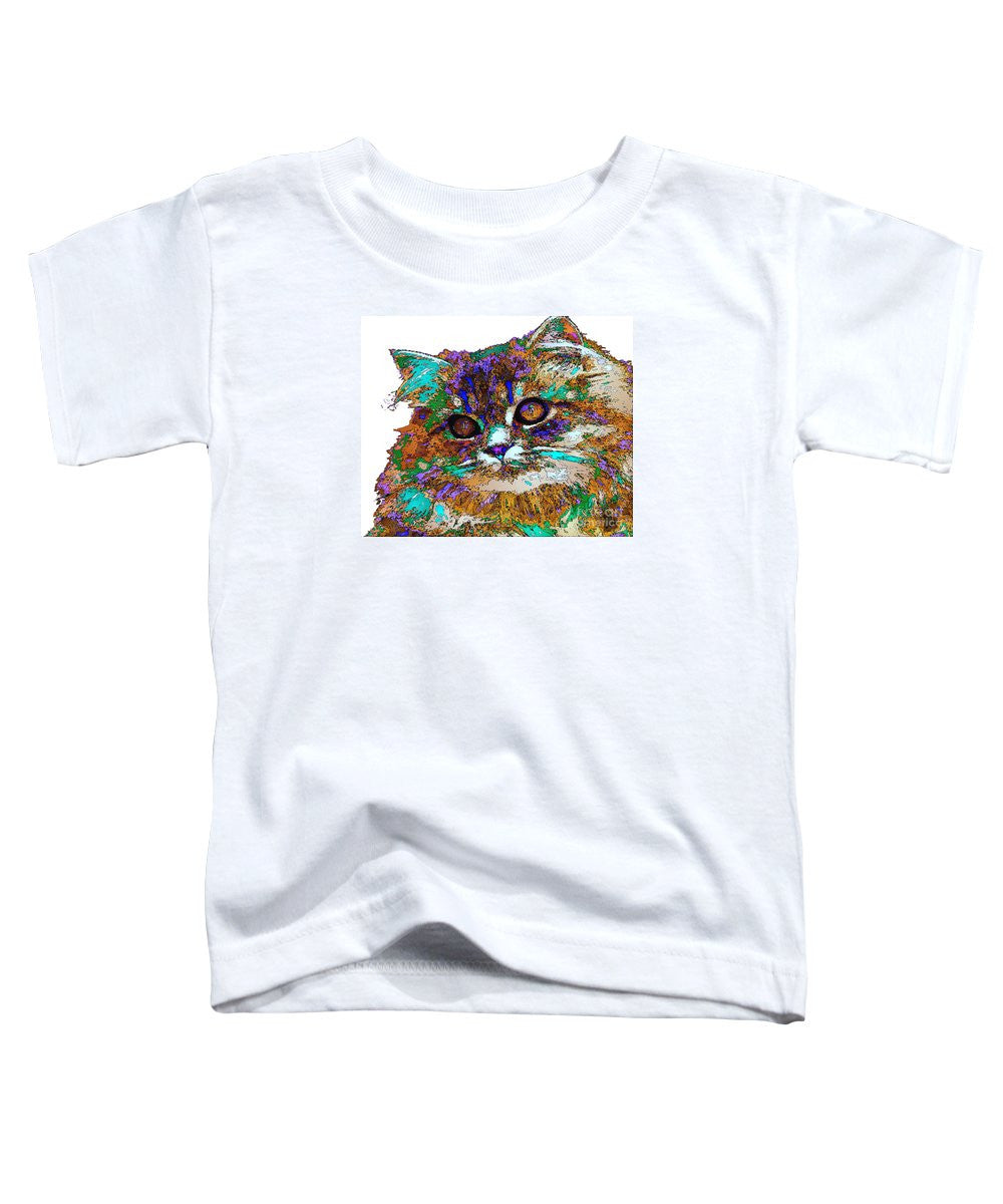 T-shirt pour tout-petits - Adèle la chatte. Série Pet