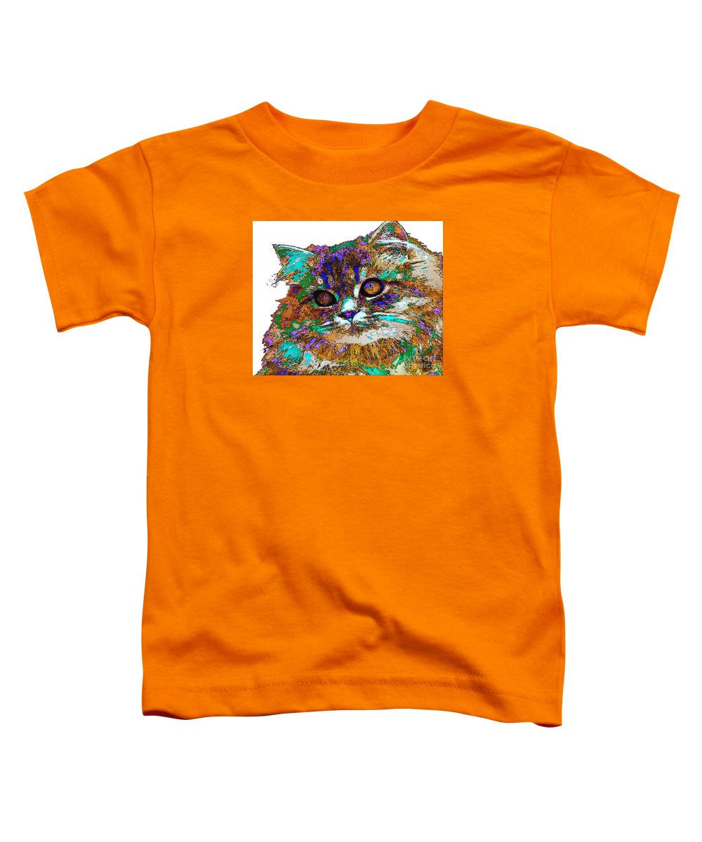 T-shirt pour tout-petits - Adèle la chatte. Série Pet