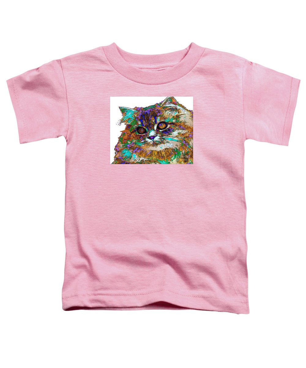 T-shirt pour tout-petits - Adèle la chatte. Série Pet