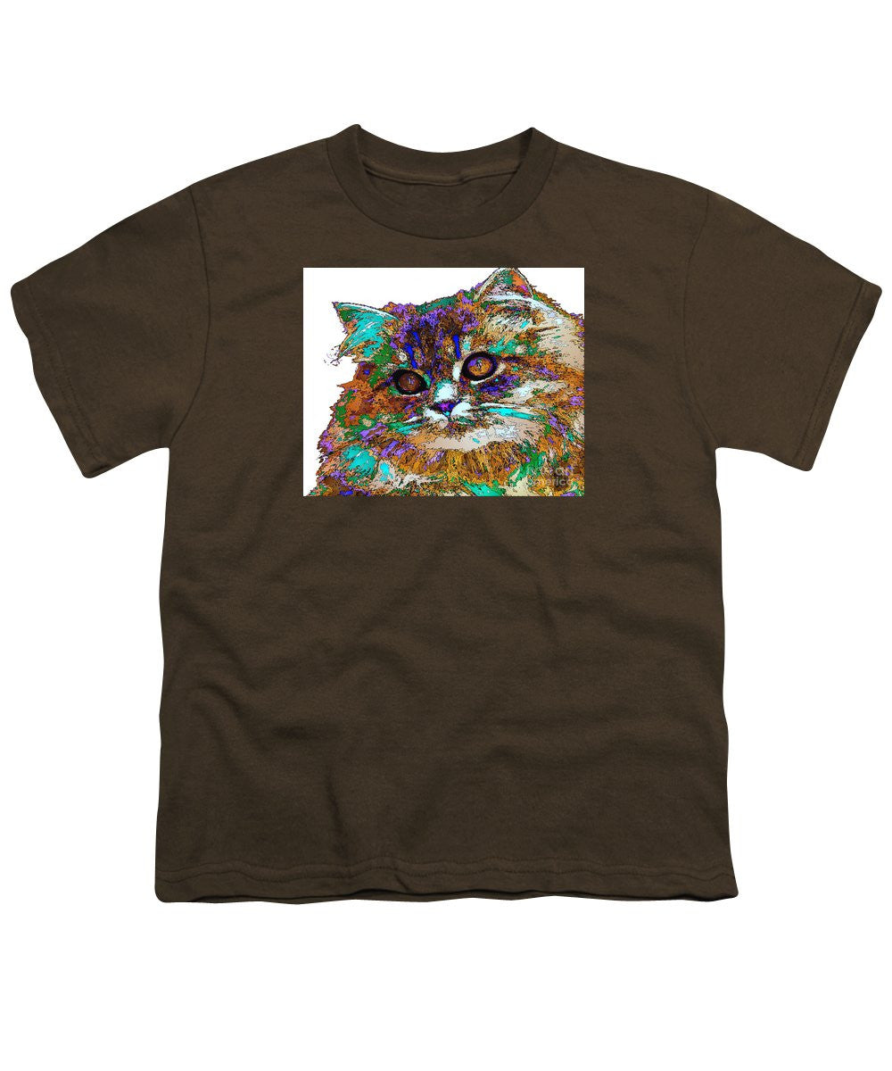 Youth T-Shirt - Adele The Cat. Pet Series