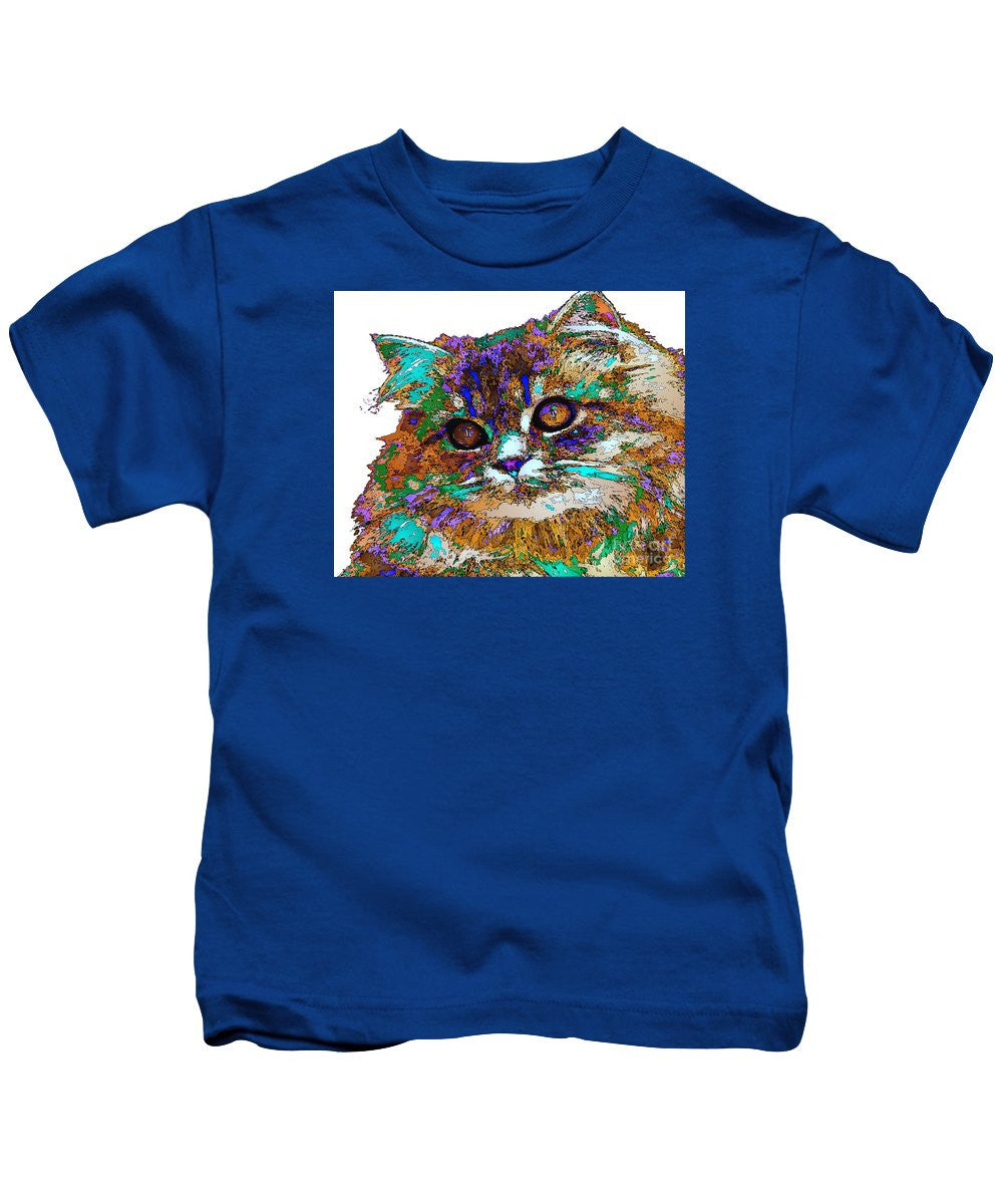 T-shirt pour enfant - Adèle la chatte. Série Pet