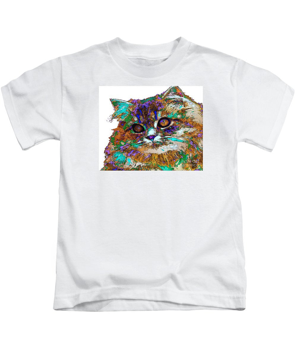 T-shirt pour enfant - Adèle la chatte. Série Pet