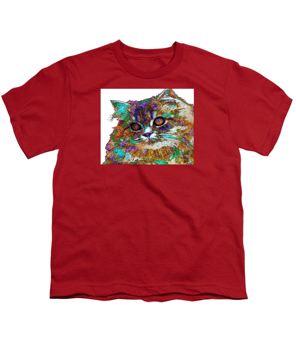 Youth T-Shirt - Adele The Cat. Pet Series