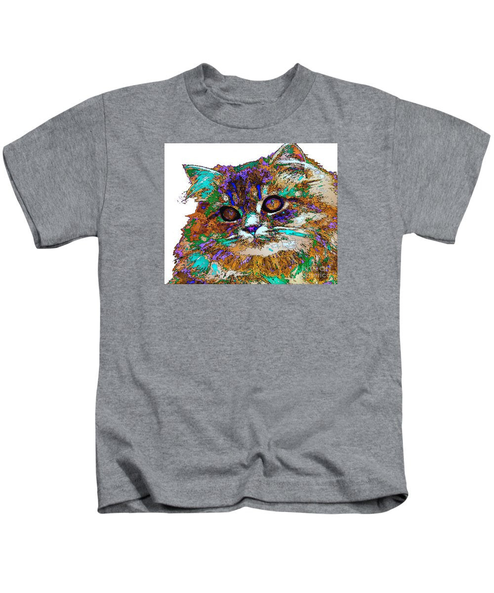 T-shirt pour enfant - Adèle la chatte. Série Pet