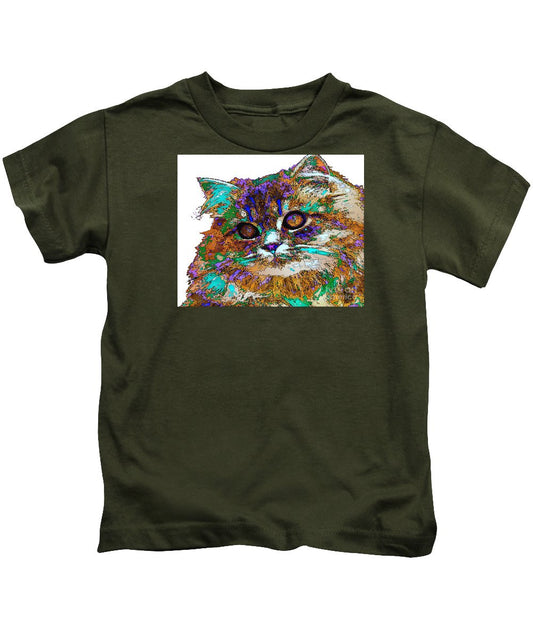 T-shirt pour enfant - Adèle la chatte. Série Pet