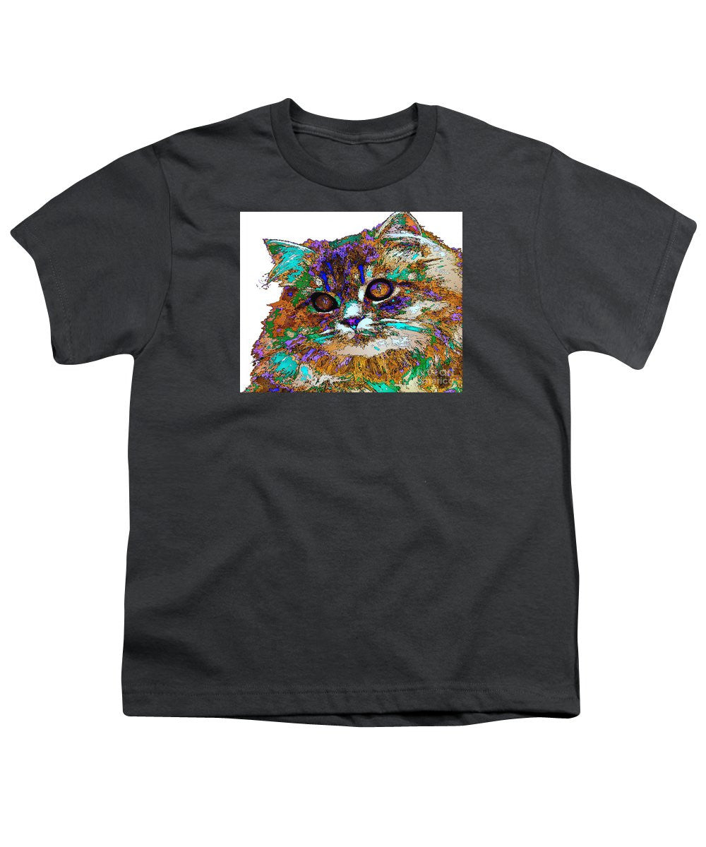 Youth T-Shirt - Adele The Cat. Pet Series