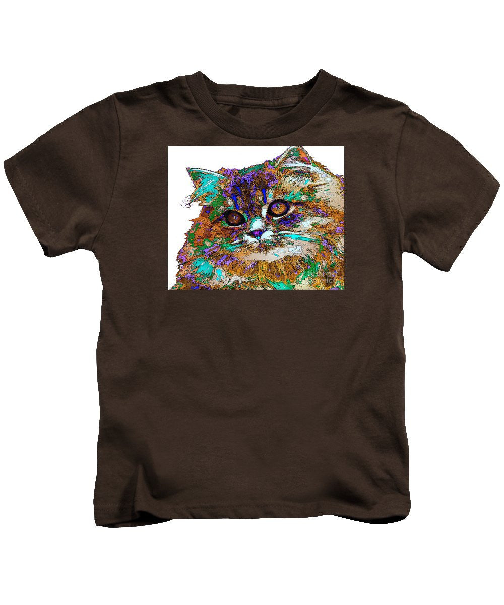 T-shirt pour enfant - Adèle la chatte. Série Pet