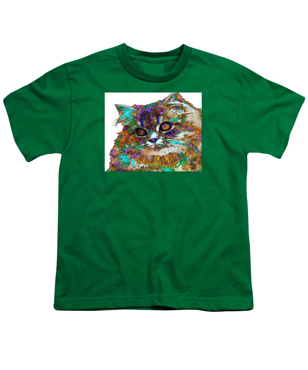 Youth T-Shirt - Adele The Cat. Pet Series